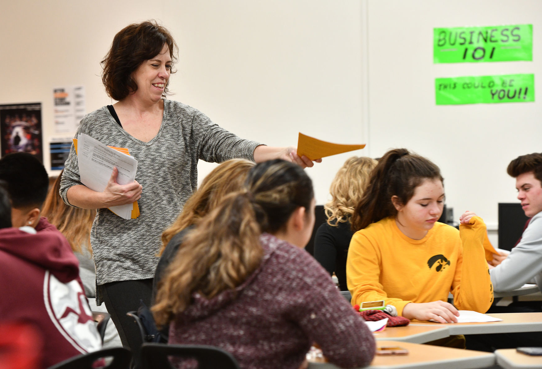 East High School financial literacy class
